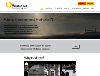 meditationtrust.com screenshot