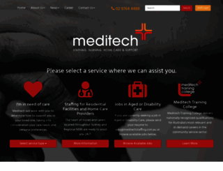 meditechstaffing.com.au screenshot