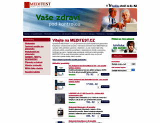 meditest.cz screenshot