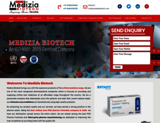 mediziabiotech.com screenshot