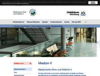 medizin2.ukw.de screenshot