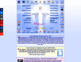 medjugorjewebsite.com screenshot
