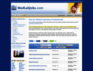 medlabjobs.com screenshot