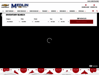 medlinchevrolet.com screenshot