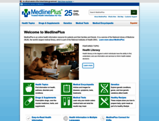 medlineplus.gov screenshot