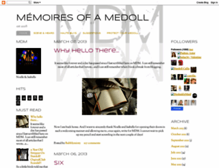 medollmemoires.blogspot.com screenshot