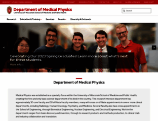 medphysics.wisc.edu screenshot