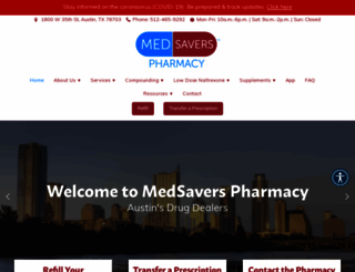 medsaverspharmacy.com screenshot