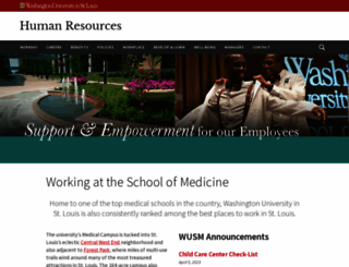 medschoolhr.wustl.edu screenshot