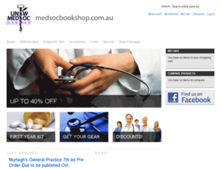 medsocbookshop.com.au screenshot