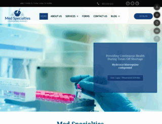 medspecialtiesrx.com screenshot