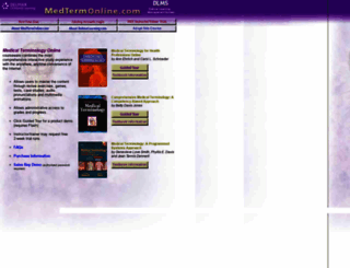 medtermonline.delmar.cengage.com screenshot