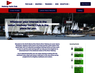 medwayyachtclub.com screenshot