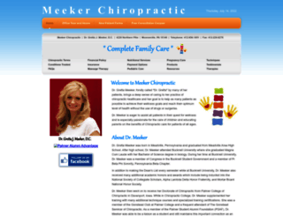 meekerchiropractic.com screenshot