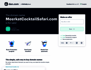 meerkatcocktailsafari.com screenshot