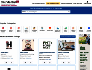 meerutonline.in screenshot