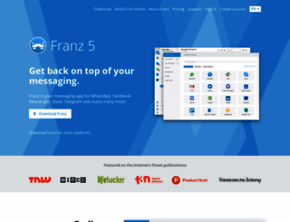 meetfranz.com screenshot