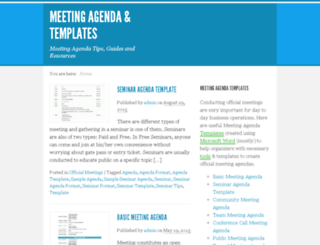 meetingagenda.org screenshot