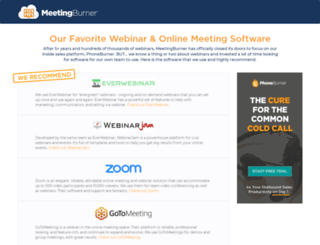 meetingburner.com screenshot