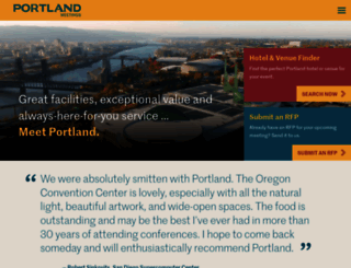 meetings.travelportland.com screenshot