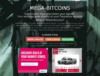 mega-bitcoins.com screenshot