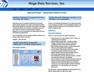 mega-data.com screenshot