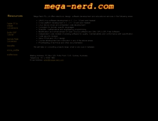mega-nerd.com screenshot