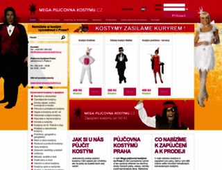 mega-pujcovna-kostymu.cz screenshot