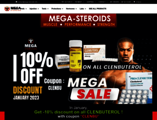 mega-steroids.com screenshot