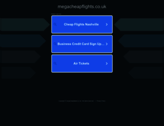 megacheapflights.co.uk screenshot