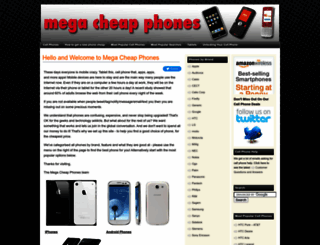 megacheapphones.com screenshot