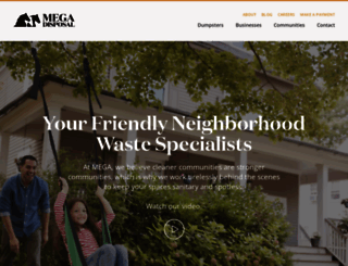 megadisposal.com screenshot