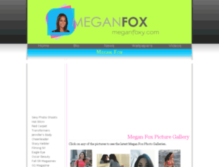 meganfoxy.com screenshot