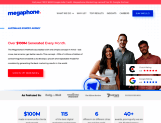 megaphonemarketing.com.au screenshot