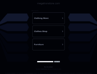 megatronstore.com screenshot