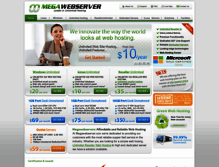 megawebserver.com screenshot