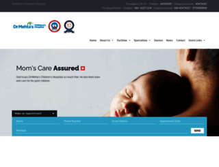 mehtachildrenshospitals.com screenshot