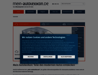 mein-autolexikon.de screenshot