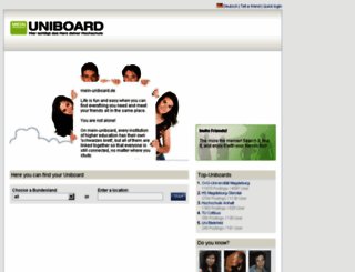 mein-uniboard.de screenshot
