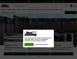 mein-zaunshop.de screenshot