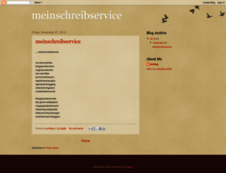 meinschreibservice.blogspot.com screenshot
