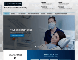 meisterdentalgroup.com screenshot