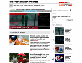 mejorescuentascorrientes.com screenshot