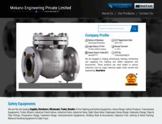 mekanoengineering.in screenshot