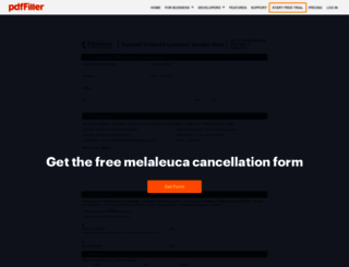 melaleuca-cancellation-form.pdffiller.com screenshot