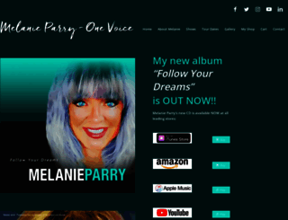 melanieparry.com screenshot