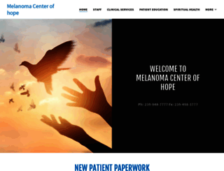 melanomacenterofhope.com screenshot