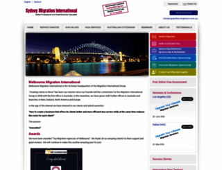 melbourne-migration.com screenshot