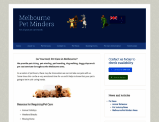 melbourne-petminders.com.au screenshot