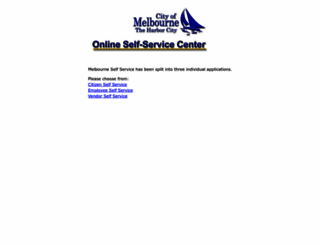 melbourne.munisselfservice.com screenshot